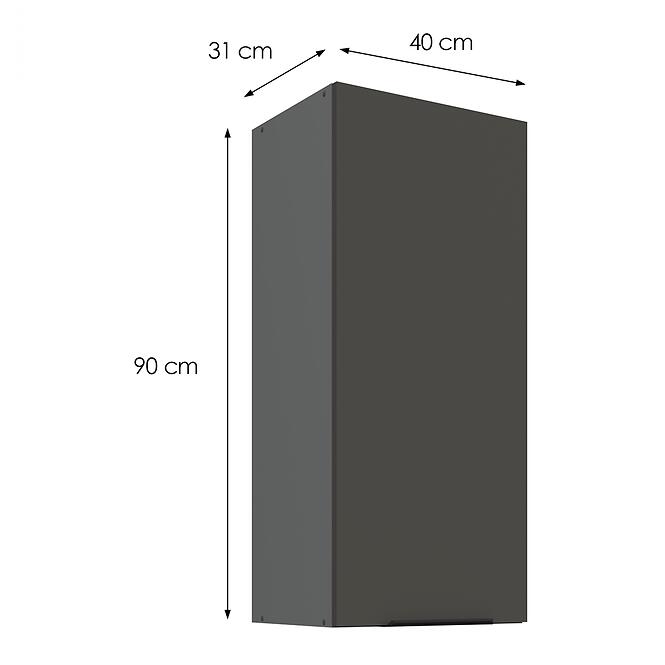 Konyhaszekrény Aria-GR/ANT anti fingerprint 40G-90 1F