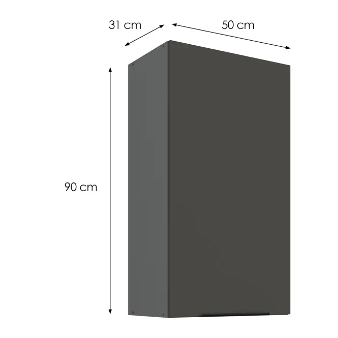 Konyhaszekrény Aria-GR/ANT anti fingerprint 50G-90 1F