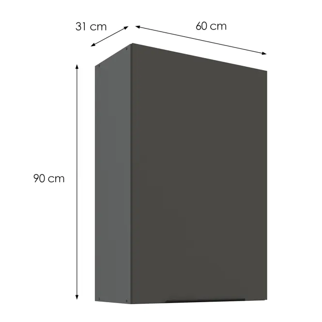 Konyhaszekrény Aria-GR/ANT anti fingerprint 60G-90 1F