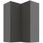 Konyhaszekrény Aria-GR/ANT anti fingerprint 60X60 GN-90 2F (90°)