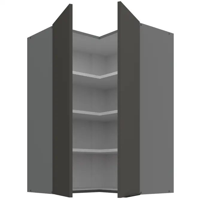 Konyhaszekrény Aria-GR/ANT anti fingerprint 60X60 GN-90 2F (90°)