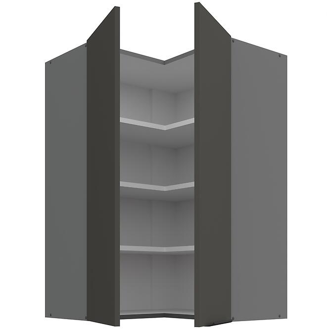Konyhaszekrény Aria-GR/ANT anti fingerprint 60X60 GN-90 2F (90°)