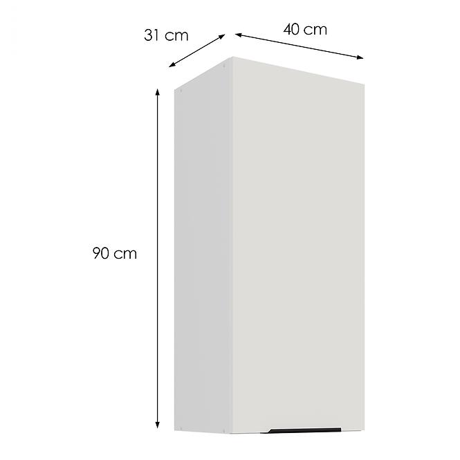 Konyhaszekrény Aria-WH/WH anti fingerprint 40G-90 1F