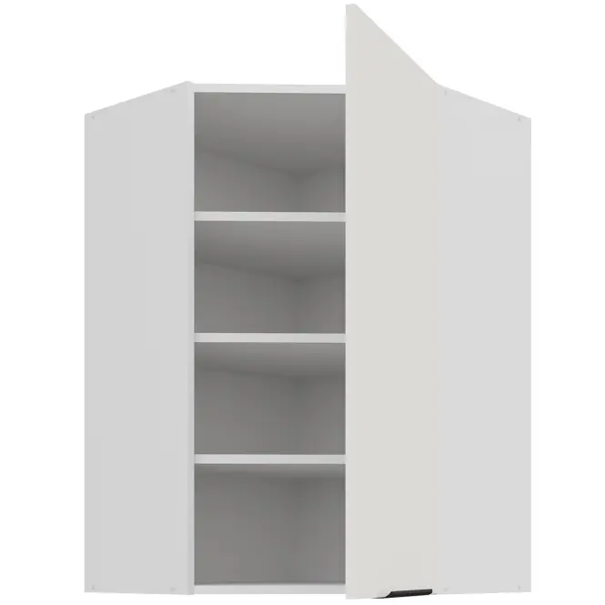 Konyhaszekrény Aria-WH/WH anti fingerprint 60X60 GN-90 1F (45°),2