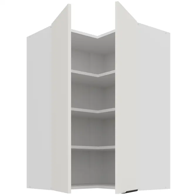Konyhaszekrény Aria-WH/WH anti fingerprint 60X60 GN-90 2F (90°)