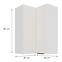 Konyhaszekrény Aria-WH/WH anti fingerprint 60X60 GN-90 2F (90°),3