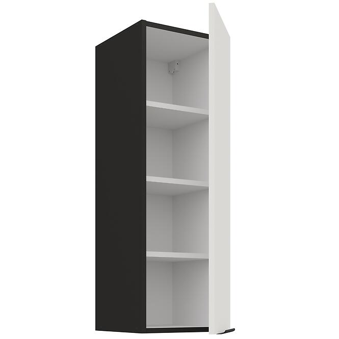 Konyhaszekrény Aria-WH/BL anti fingerprint 30G-90 1F,2