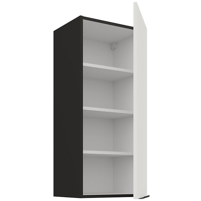 Konyhaszekrény Aria-WH/BL anti fingerprint 40G-90 1F,2