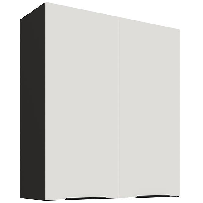 Konyhaszekrény Aria-WH/BL anti fingerprint 80G-90 2F