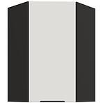 Konyhaszekrény Aria-WH/BL anti fingerprint 60X60 GN-90 1F (45°)
