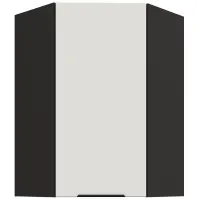 Konyhaszekrény Aria-WH/BL anti fingerprint 60X60 GN-90 1F (45°)