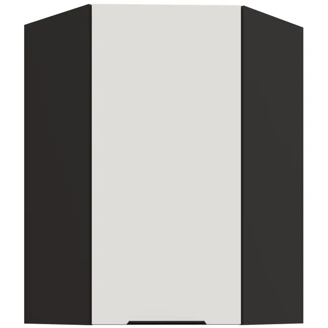 Konyhaszekrény Aria-WH/BL anti fingerprint 60X60 GN-90 1F (45°)