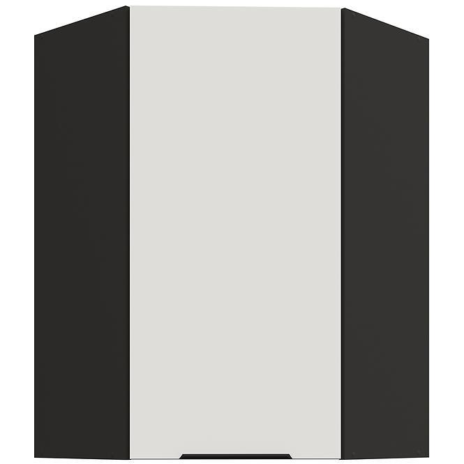 Konyhaszekrény Aria-WH/BL anti fingerprint 60X60 GN-90 1F (45°)