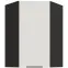 Konyhaszekrény Aria-WH/BL anti fingerprint 60X60 GN-90 1F (45°)