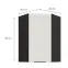 Konyhaszekrény Aria-WH/BL anti fingerprint 60X60 GN-90 1F (45°),3
