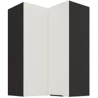 Konyhaszekrény Aria-WH/BL anti fingerprint 60X60 GN-90 2F (90°)