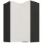 Konyhaszekrény Aria-WH/BL anti fingerprint 60X60 GN-90 2F (90°)
