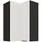 Konyhaszekrény Aria-WH/BL anti fingerprint 60X60 GN-90 2F (90°)