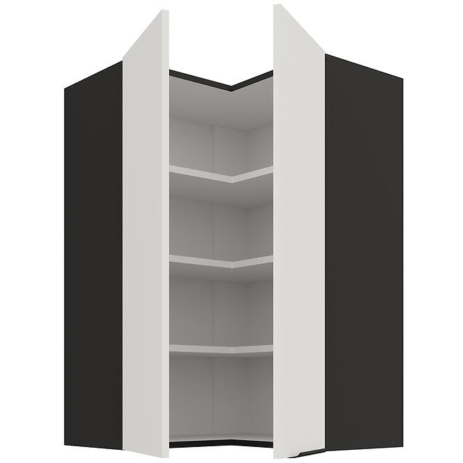 Konyhaszekrény Aria-WH/BL anti fingerprint 60X60 GN-90 2F (90°),2