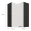 Konyhaszekrény Aria-WH/BL anti fingerprint 60X60 GN-90 2F (90°),3