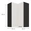 Konyhaszekrény Aria-WH/BL anti fingerprint 60X60 GN-90 2F (90°),3