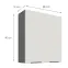 Konyhaszekrény Aria-WH/ANT anti fingerprint 80G-90 2F,3