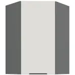 Konyhaszekrény Aria-WH/ANT anti fingerprint 60X60 GN-90 1F (45°)