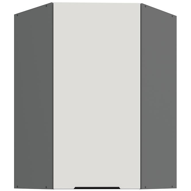 Konyhaszekrény Aria-WH/ANT anti fingerprint 60X60 GN-90 1F (45°)