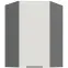 Konyhaszekrény Aria-WH/ANT anti fingerprint 60X60 GN-90 1F (45°)