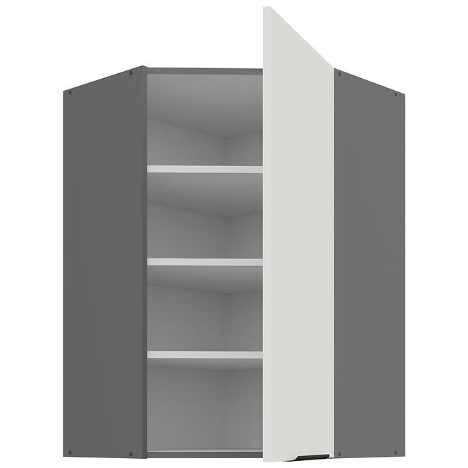 Konyhaszekrény Aria-WH/ANT anti fingerprint 60X60 GN-90 1F (45°)