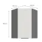 Konyhaszekrény Aria-WH/ANT anti fingerprint 60X60 GN-90 1F (45°),3