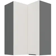 Konyhaszekrény Aria-WH/ANT anti fingerprint 60X60 GN-90 2F (90°)