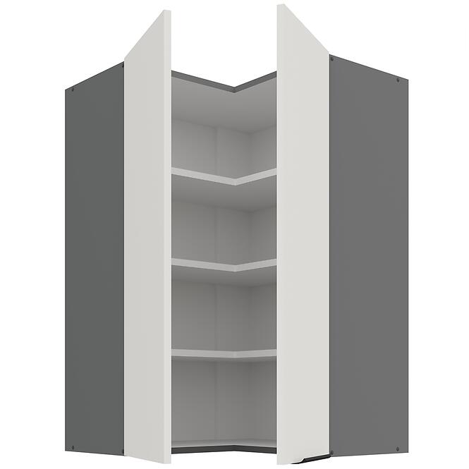 Konyhaszekrény Aria-WH/ANT anti fingerprint 60X60 GN-90 2F (90°),2