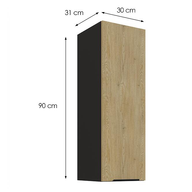 Konyhaszekrény Cremona BL 30G-90 1F,3