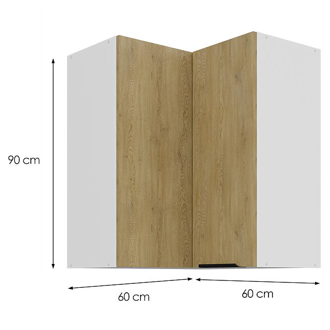 Konyhaszekrény Cremona WH 60X60 GN-90 2F (90°)