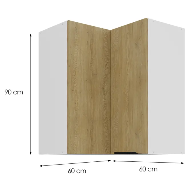 Konyhaszekrény Cremona WH 60X60 GN-90 2F (90°),3