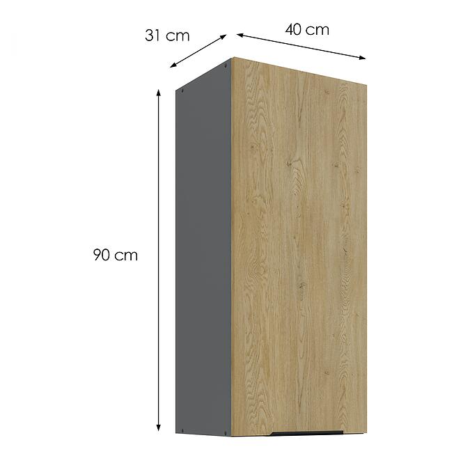 Konyhaszekrény Cremona ANT 40G-90 1F,3