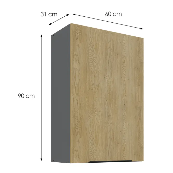 Konyhaszekrény Cremona ANT 60G-90 1F,3
