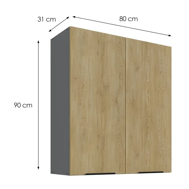 Konyhaszekrény Cremona ANT 80G-90 2F,3