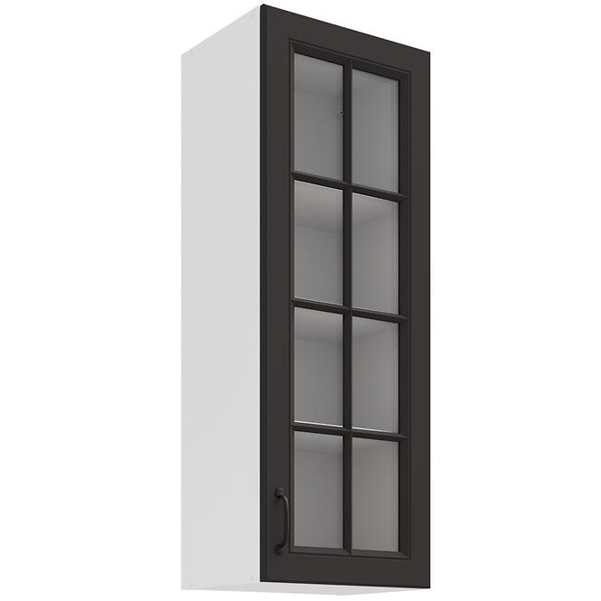 Konyhaszekrény Stilo matt grafit/fehér 40GS-108 1F