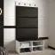 Előszobafal Miro fehér panel fekete eco,3