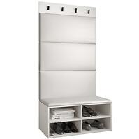 Előszobafal Miro fehér panel fehér eco