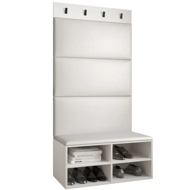 Előszobafal Miro fehér panel fehér eco