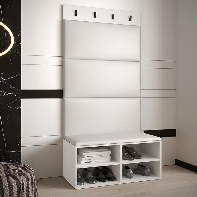 Előszobafal Miro fehér panel fehér eco
