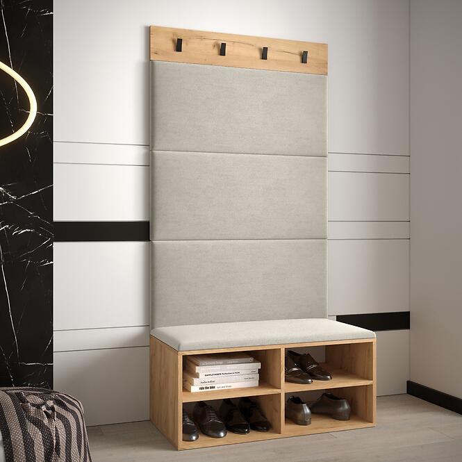 Előszobafal Miro tölgy craft panel bézs