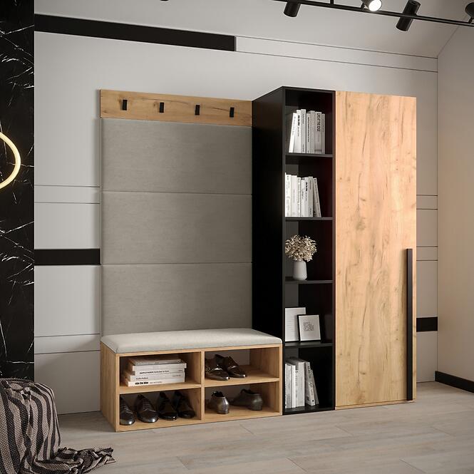 Előszobafal Miro tölgy craft panel bézs