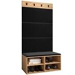 Előszobafal Miro tölgy craft panel fekete