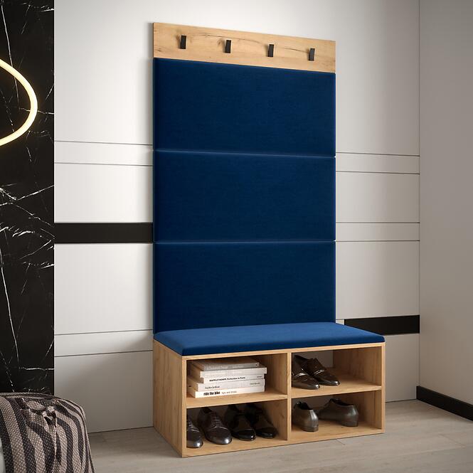 Előszobafal Miro tölgy craft panel kék