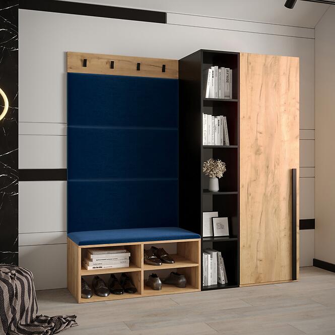 Előszobafal Miro tölgy craft panel kék