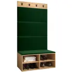Előszobafal Miro tölgy craft panel zöld